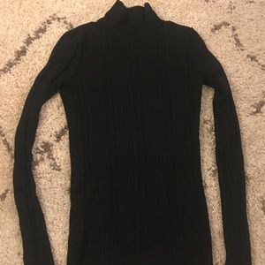 Black ribbed turtleneck
